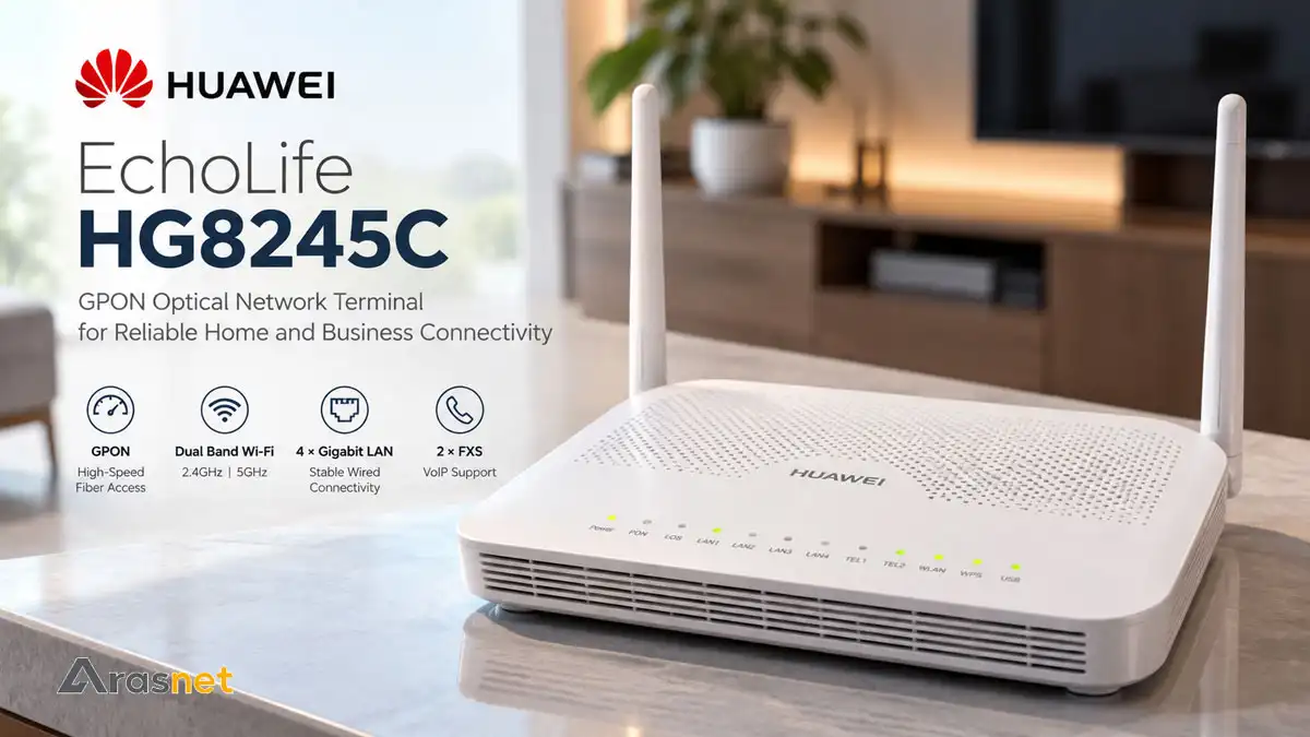 مودم فیبر نوری Huawei EchoLife HG8245C