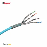 کابل شبکه لگراند Cat8 S/FTP LSZH-FR مدل 033788 با ساختار S/FTP، چهار زوج سیم شیلددار، هادی تمام‌مس AWG22 و روکش Aqua