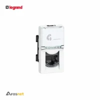 کیستون شبکه لگراند Cat6 FTP تک ماژول مدل 076562 سری Mosaic LCS3